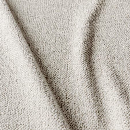 Canapé SITS  tissu chenille Sophia coloris natural avec pieds bois -  Echantillon tissu I Axodeco.fr