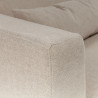 Canapé droit SITS 2 places en tissu chenille Brandon coloris nature avec pieds bois - Zoom matière I Axodeco.fr