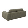 Canapé FLEXLUX 2,5 places en tissu duveteux Molino coloris olive  -  Vue de dos I Axodeco.fr