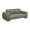 Canapé FLEXLUX 2,5 places en tissu duveteux Molino coloris olive  -  Vue latérale I Axodeco.fr
