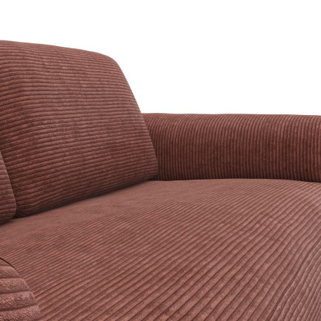 Canapé FLEXLUX 2,5 places en velours côtelé Molino tissu scala coloris cinnamon  -  focus tissu I Axodeco.fr
