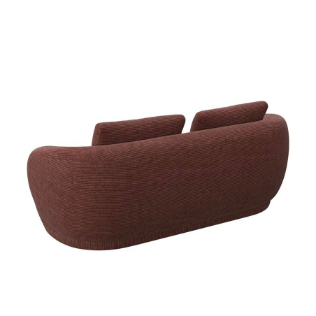 Canapé Torino Flexlux en tissu scala coloris cinnamon 2.5 places - vue de dos I Axodeco.fr
