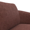 Canapé Torino Flexlux en tissu scala coloris cinnamon 2.5 places - focus tissu I Axodeco.fr