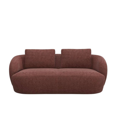 Canapé Torino Flexlux en tissu scala coloris cinnamon 2.5 places - vue de face I Axodeco.fr