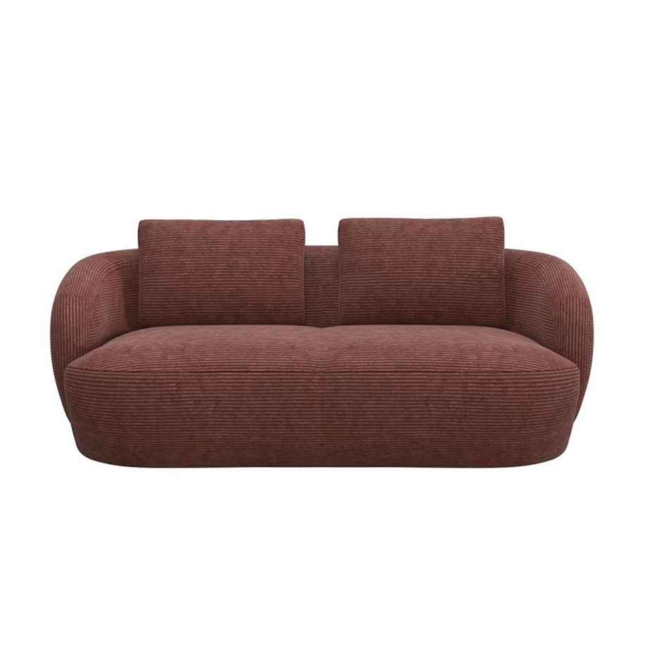 Canapé Torino Flexlux en tissu scala coloris cinnamon 2.5 places - vue de face I Axodeco.fr