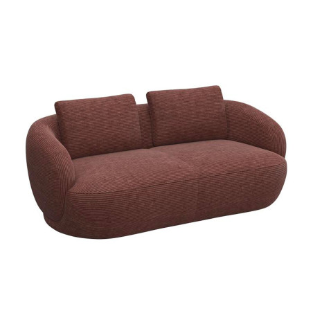 Canapé Torino Flexlux en tissu scala coloris cinnamon 2.5 places - vue latérale I Axodeco.fr
