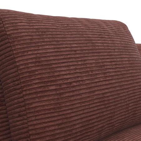 Canapé d'angle Torino Flexlux en tissu scala coloris cinnamon angle droit - focus tissu I Axodeco.fr