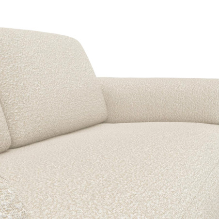 Canapé FLEXLUX 2,5 places en tissu bouclé texturé Molino coloris off white  - Focus tissu I Axodeco.fr