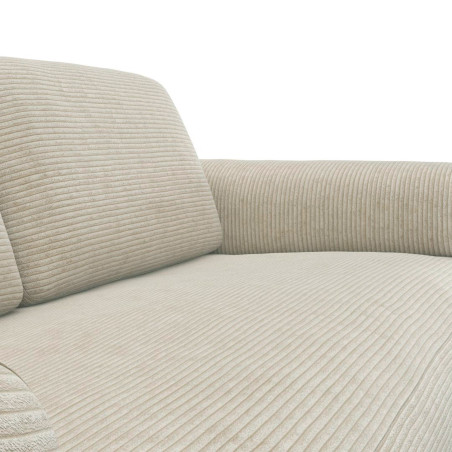 Canapé FLEXLUX 2,5 places en velours côtelé Molino tissu scala coloris ivoiry  -  focus tissu  I Axodeco.fr
