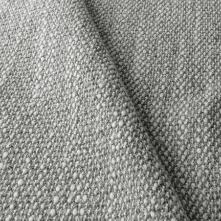 Fauteuil Flexlux en tissu MORO coloris Light Grey avec repose pieds - zoom tissu I Axodeco.fr