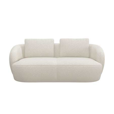 Canapé Torino Flexlux en tissu Roma coloris Off White 2,5 places - vue de face I Axodeco.fr