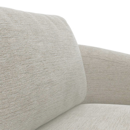 Canapé Torino Flexlux en tissu burano coloris mushroom 2.5 places - focus tissu I Axodeco.fr
