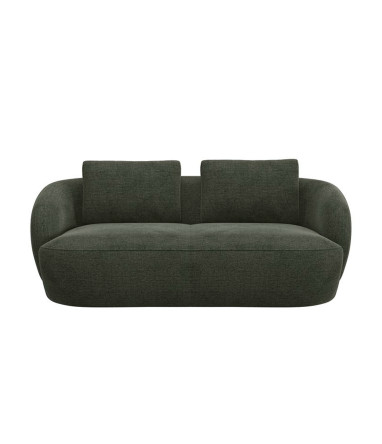 Canapé Torino Flexlux en tissu burano coloris turtle 2.5 places - vue de face I Axodeco.fr