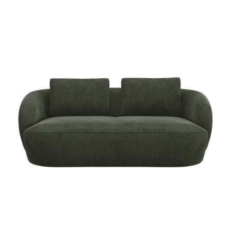 Canapé Torino Flexlux en tissu burano coloris turtle 2.5 places - vue de face I Axodeco.fr