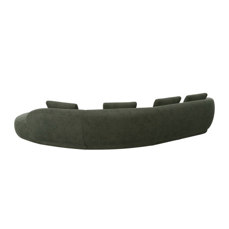 Canapé d'angle droit Torino Flexlux en tissu burano coloris turtle  - vue de dos I Axodeco.fr