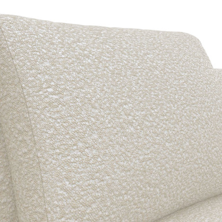 Canapé d'angle droit Torino Flexlux en tissu roma coloris off white - focus tissu I Axodeco.fr