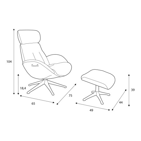 Filaire - fauteuil Elégant Flexlux - Axodeco.fr