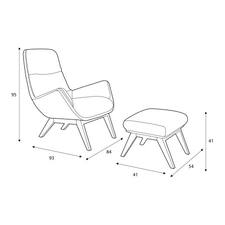 Filaire - fauteuil Moro Flexlux - Axodeco.fr