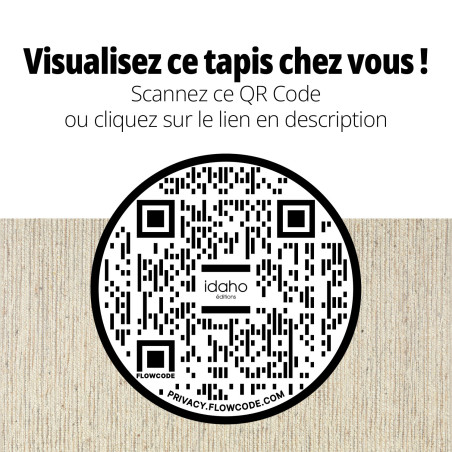 Tapis Kassa - naturel - QR CODE - IDAHO I Axodeco.fr Tapis Kassa - naturel - QR CODE - IDAHO I Axodeco.fr