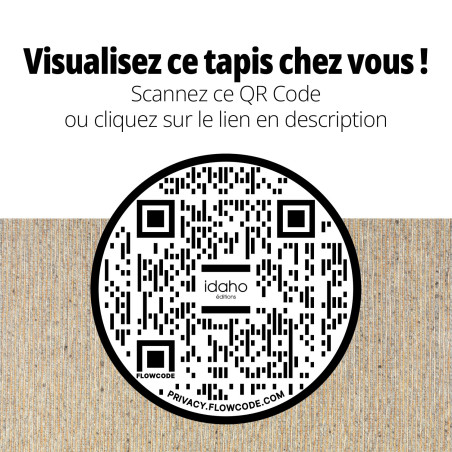 Tapis Kassa - sable - QR CODE - IDAHO I Axodeco.fr