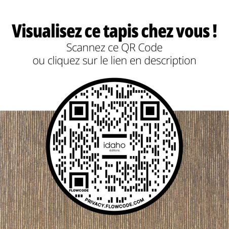 Tapis Minorque Idaho - QR CODE - coloris brown I Axodeco.fr Tapis Minorque Idaho - QR CODE - coloris brown I Axodeco.fr
