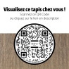 Tapis Minorque Idaho - QR CODE - coloris brown I Axodeco.fr Tapis Minorque Idaho - QR CODE - coloris brown I Axodeco.fr