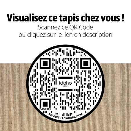 Tapis Minorque Idaho - QR CODE - coloris naturel I Axodeco.fr