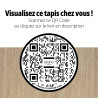 Tapis Minorque Idaho - QR CODE - coloris naturel I Axodeco.fr