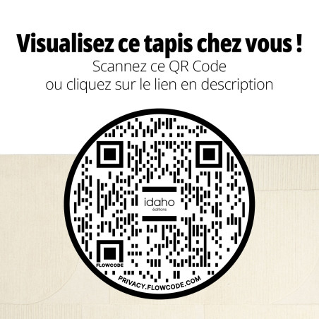 QR CODE - tapis Vassily - écru - IDAHO I Axodeco.fr