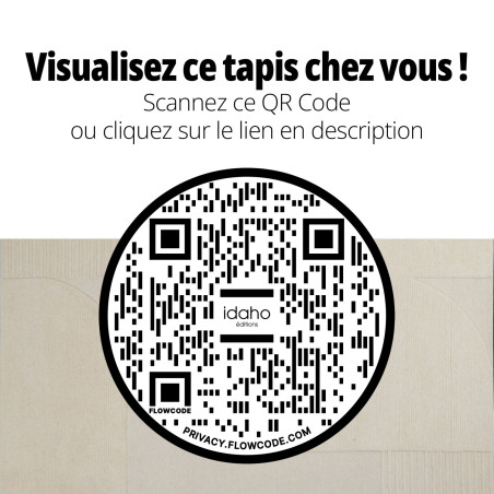 QR CODE - tapis Vassily - sable - IDAHO I Axodeco.fr