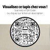 QR CODE - tapis Vassily - sable - IDAHO I Axodeco.fr