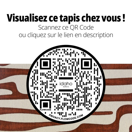 Tapis Agave rouille IDAHO - QR code réalité augmentée I Axodeco.fr