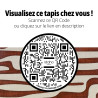 Tapis Agave rouille IDAHO - QR code réalité augmentée I Axodeco.fr