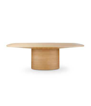 Table de salle à manger CASTLE LINE en chêne naturel Nata - Vue de face I Axodeco.fr