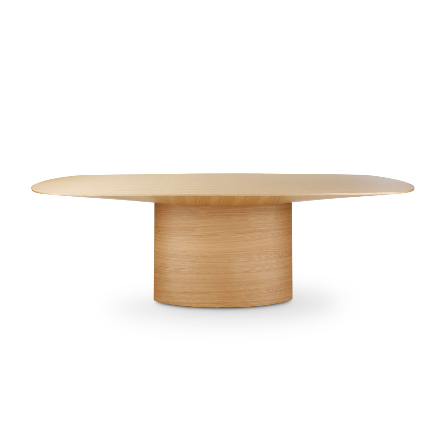 Table de salle à manger CASTLE LINE en chêne naturel Nata - Vue de face I Axodeco.fr