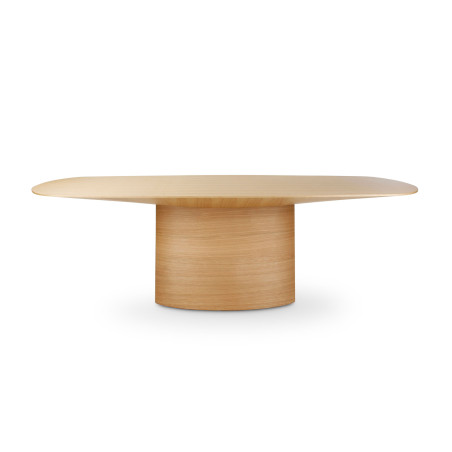 Table de salle à manger CASTLE LINE en chêne naturel Nata - Vue de face I Axodeco.fr