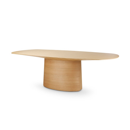 Table de salle à manger CASTLE LINE en chêne naturel Nata - Vue latérale I Axodeco.fr