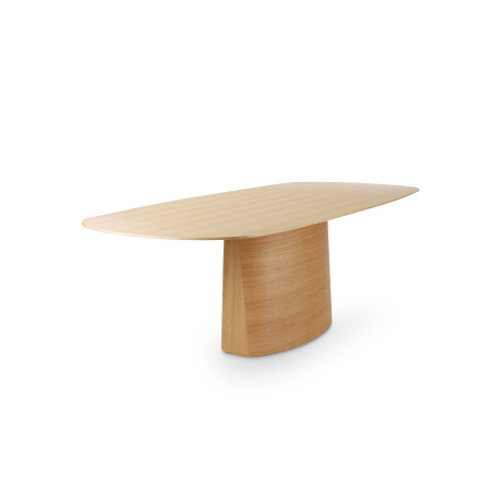 Table de salle à manger CASTLE LINE en chêne naturel Nata - Vue latérale I Axodeco.fr