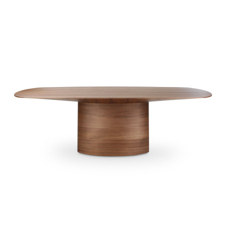 Table de salle à manger CASTLE LINE en noyer Nata - Vue de face I Axodeco.fr