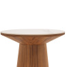 Table d'appoint CASTLE LINE en noyer Clarice - Vue de face I Axodeco.fr
