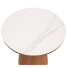 Table d'appoint CASTLE LINE en noyer Clarice - Vue de haut I Axodeco.fr