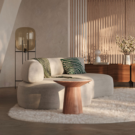 Table d'appoint CASTLE LINE en noyer Clarice - Photo d'ambiance I Axodeco.fr