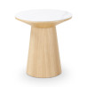 Table d'appoint CASTLE LINE en chêne naturel Clarice - vue de face I Axodeco.fr