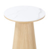 Table d'appoint CASTLE LINE en chêne naturel Clarice - vue de face I Axodeco.fr