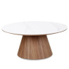 Table basse CASTLE LINE en noyer Clarice - Vue de face I Axodeco.fr