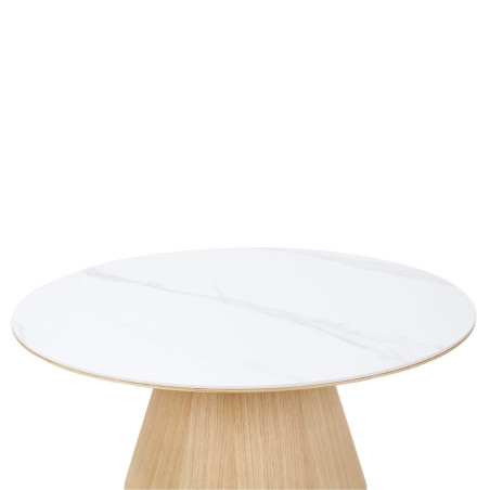 Table basse CASTLE LINE en chêne naturel Clarice - Vue de face I Axodeco.fr
