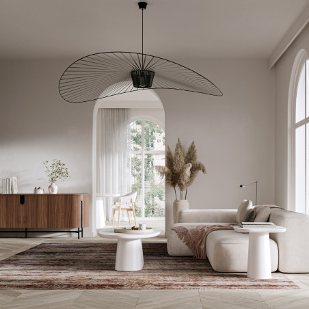 Table basse CASTLE LINE en micro ciment Jade - Photo d'ambiance I Axodeco.fr