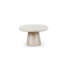 Table basse CASTLE LINE en micro ciment Jade -Coloris beige- Vue de côté I Axodeco.fr
