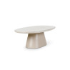 Table basse CASTLE LINE en micro ciment Jade -Coloris beige- Vue latérale I Axodeco.fr