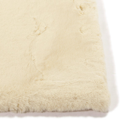 Tapis Morzine IDAHO coloris beige - détail matière I Axodeco.fr